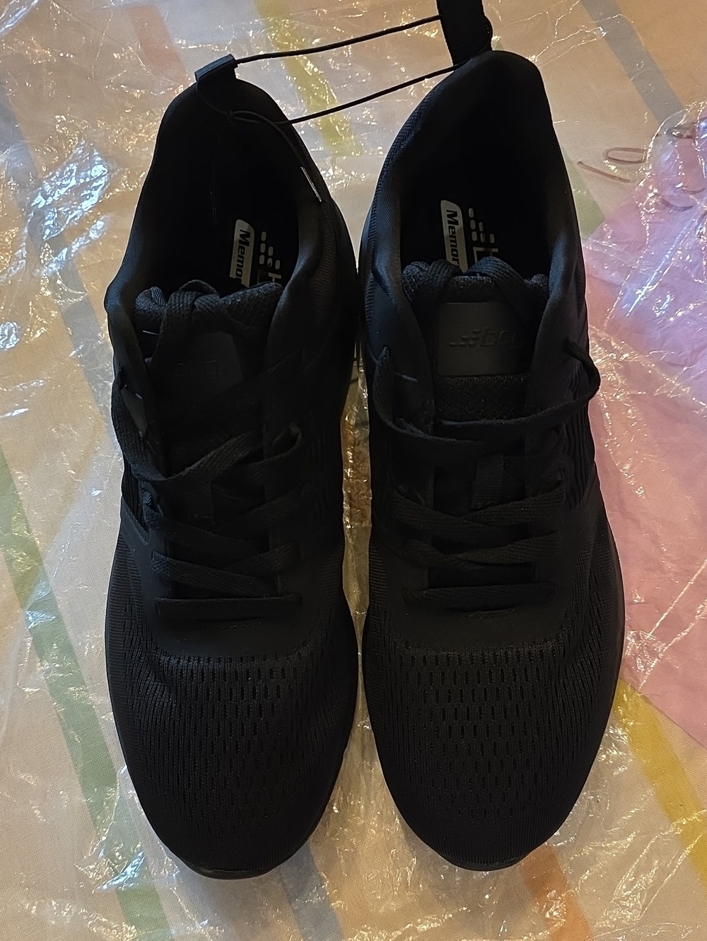 Men's Black Athletic Sneakers - Lightweight Comfort